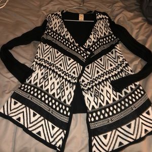 Black& White Aztec Cardigan